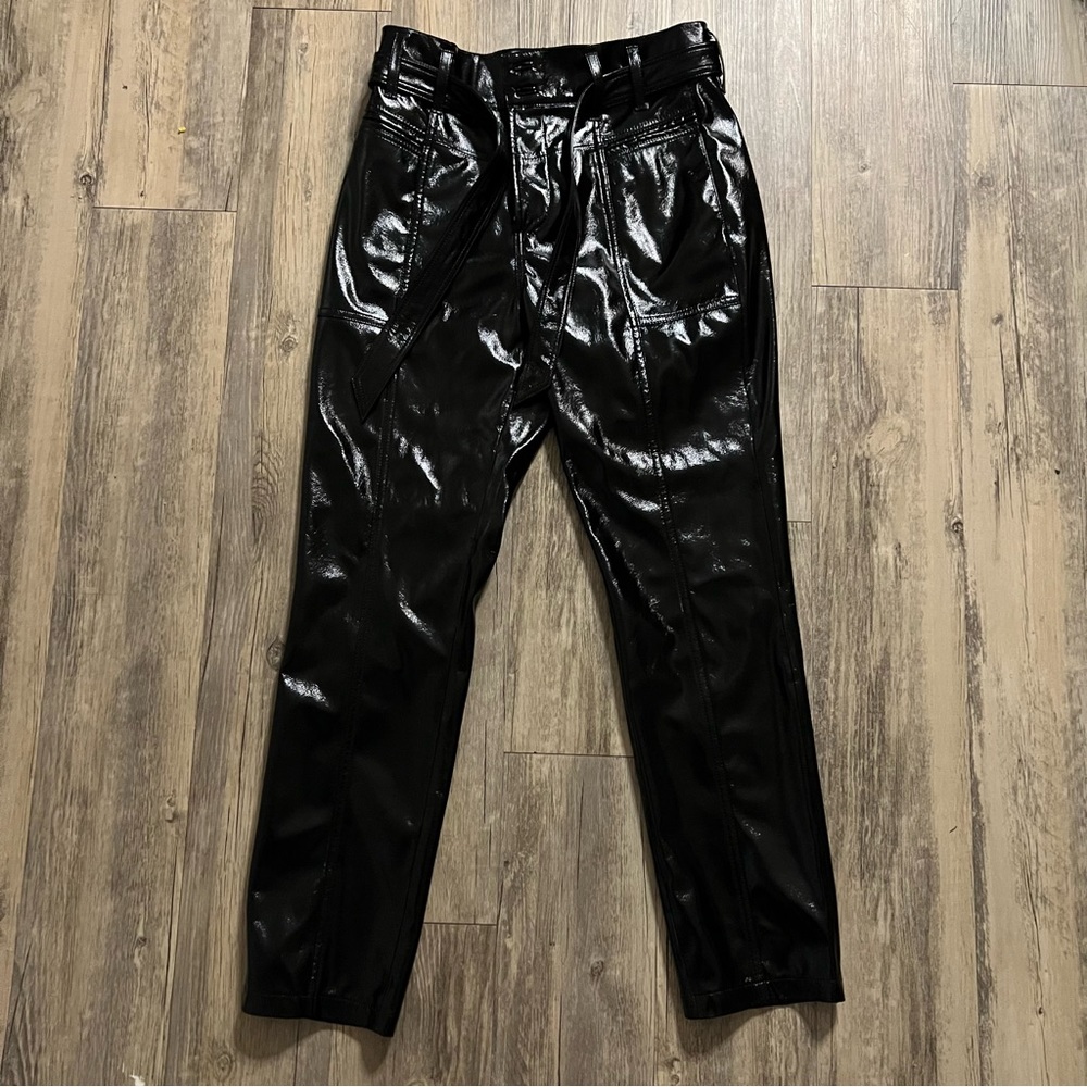 Hudson Jeans Faux Leather Utility Straight Ankle